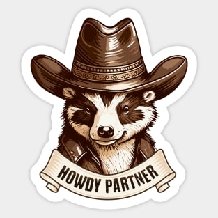 Howdy Partner Sticker